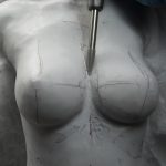 高肉彫りレリーフを制作【大理石作品】⑧ 細部を造形する